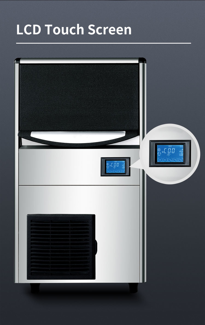바 판매점 60 킬로그램 공기 냉각법을 위한 상업적 150Lb 자동 제빙장치 4