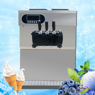 탁상 25l 상업적인 아이스크림 기계 연약한 서브 자유로운 입상