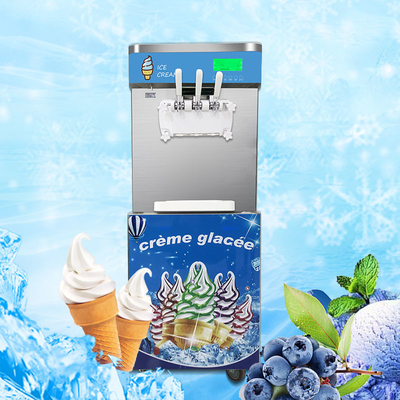 58L/H 상업적인 아이스크림 기계 Glace 공기 냉각 이탈리아 Gelato 제작자
