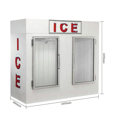 호텔 주방 얼음 주머니 상인 냉장고 상업적인 아이스크림 내각 R404a