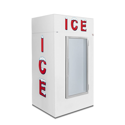 자동 찬 벽 옥외 얼음 상인 유리제 아이스크림 내각 스테인리스를 녹이십시오