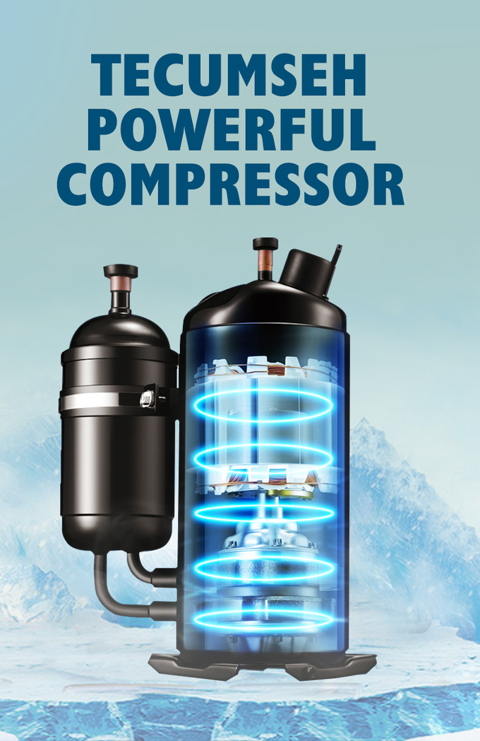 수입된 압축기와  공기 냉각 300KG 자동 제빙장치 2