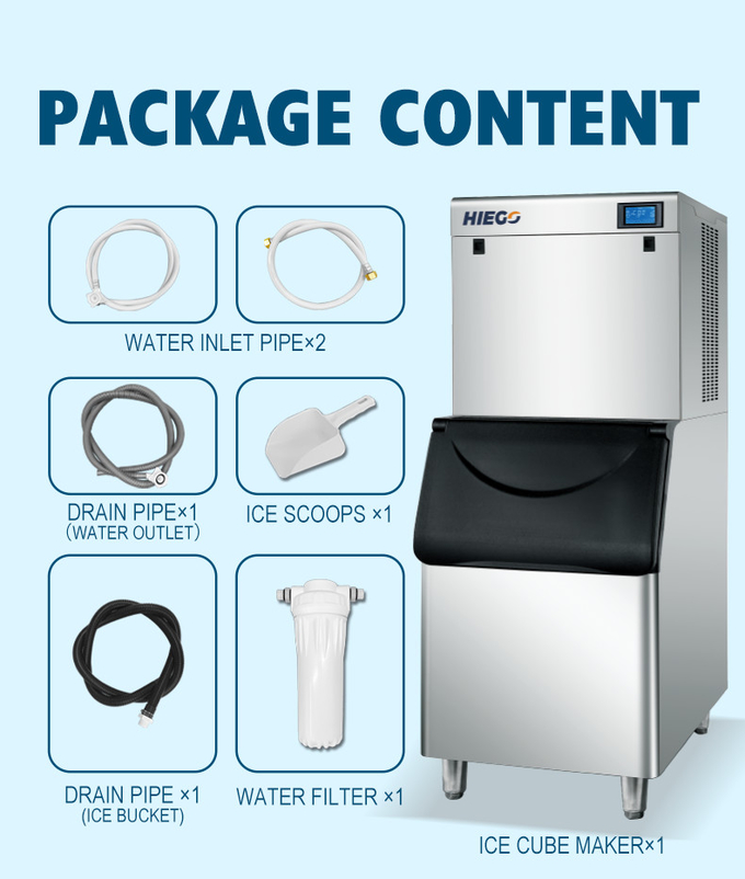 공기 냉각 시스템과 판매 얼음과 400대 킬로그램 / 일 아이스 큐브 제조 기계 9