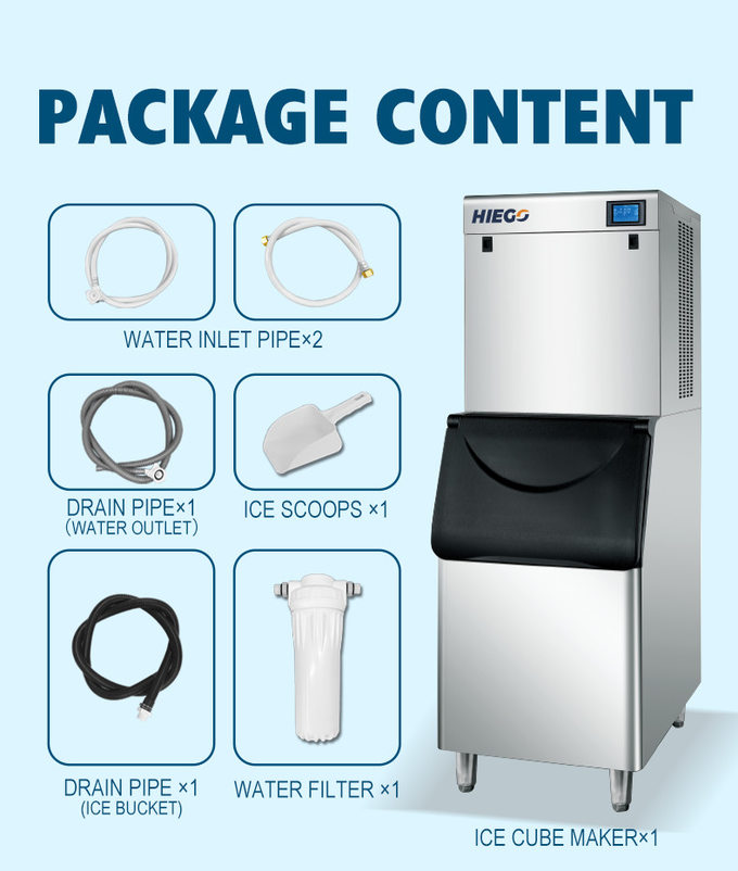 상업적인 아이스 큐브 제작자를 냉각하는 150kg 자동적인 제빙기 110kg 저장 공기 9