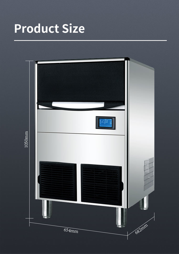 판매를 위한 대중음식점 막대기 다방을 위한 얼음 수용량 100kg 24H LCD 상업적인 제빙기 기계 7