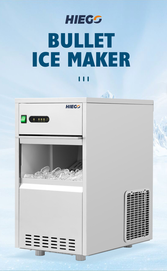 가정을 위한 상업적인 덩어리 제빙기 휴대용 100kg 공기 냉각 탄알 제빙기 2