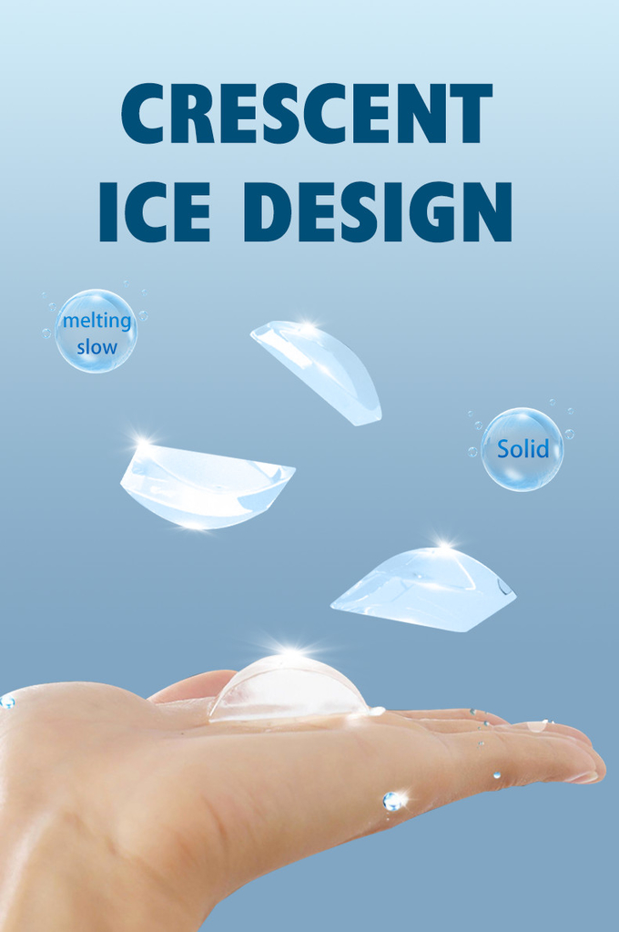 상업적인 초승달 입방체 제빙기 150kg 당 얼음 구획 기계 1