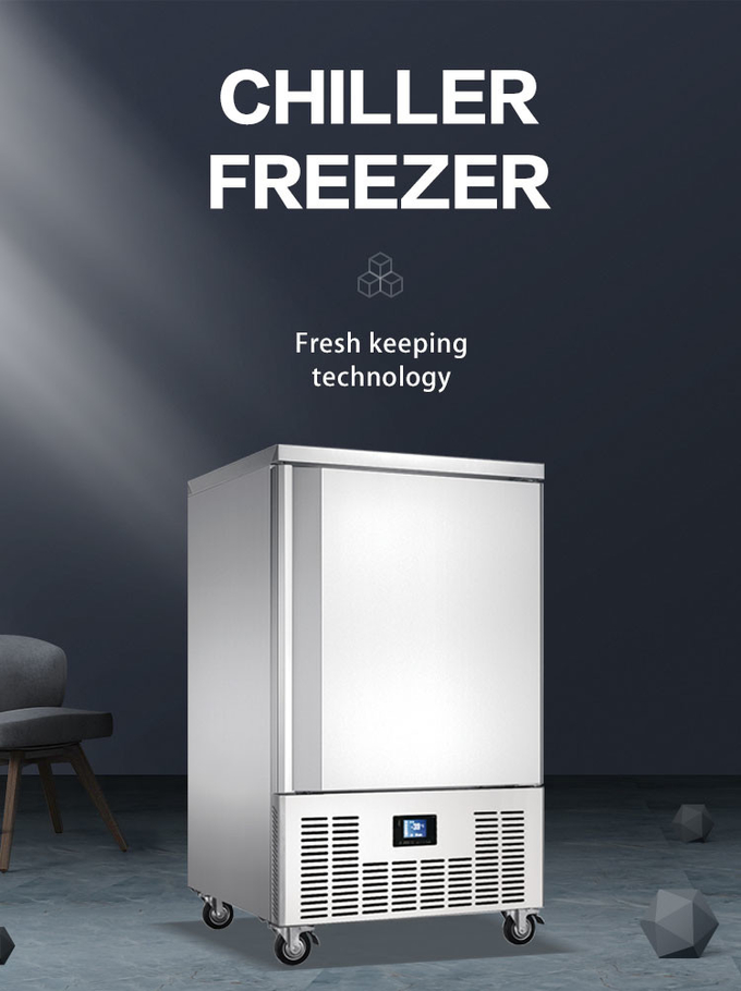 5개의 쟁반 자동 냉장 보관 급속 냉동고 냉각기 조리대 해동 0