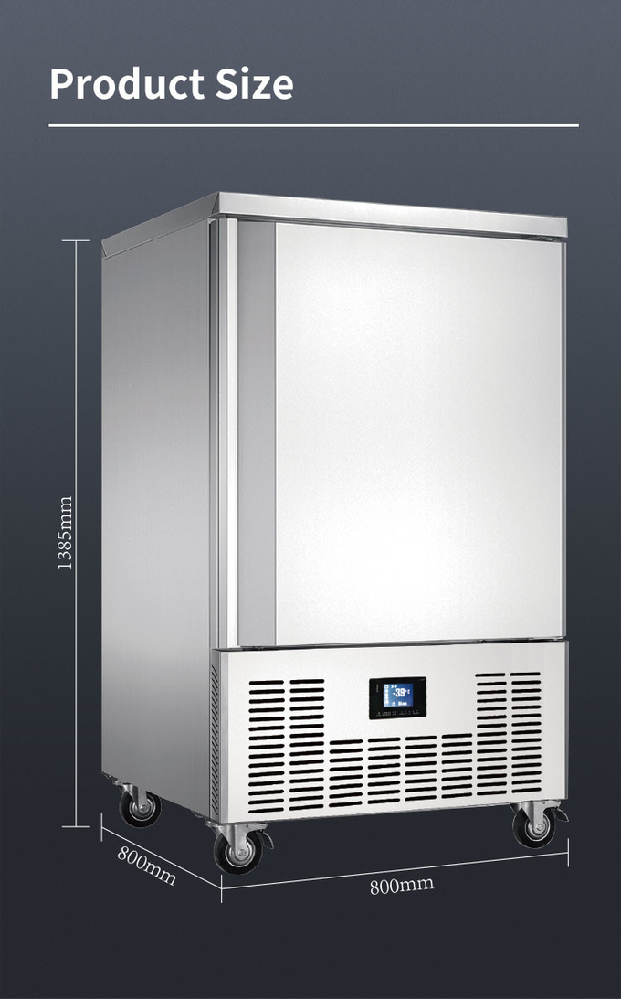 냉각 기계 빠른 어는을 위해 작은 10개의 쟁반 돌풍 냉장고 냉각장치 공기 냉각 9
