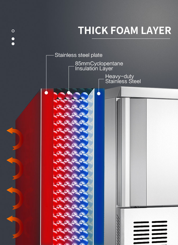 100-200l 급속 냉동고 냉각장치 광고 방송 5 10 15 쟁반 작은 빠른 어는 4