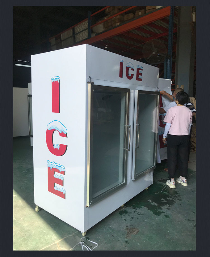 얼음 상인 냉장고 가득 차있는 자동적인 R404a 아이스크림 전시 내각 850l 6
