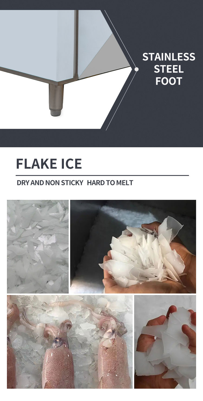 상업적인 구획 얼음 눈 콘 기계를 냉각하는 기계 공기를 만드는 500KG/24H 얼음 조각 9