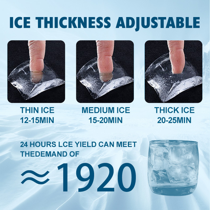 상업적인 초승달 입방체 제빙기 150kg 당 얼음 구획 기계 2